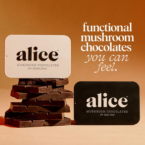 Introducing Alice Mushroom Chocolates at Bru Coffee in Los Feliz